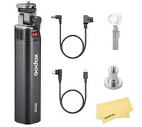 GODOX BG02 Battery Grip,14.4V 6600mAh 95.04Wh Lithium Battery,Handgrip with D-Tap and USB-C Cable for AD200 AD200Pro II AD300Pro II Camera Flash,for ML100BI ML100R FH50Bi FH50R ML60Bi LED Video Light