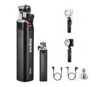 GODOX BG02 Battery Grip for ML40Bi/ML40R/ML100Bi/ML100R/FH50Bi/FH50R LED Video Light, 14.4V 6600mAh 95Wh Lithium Battery Handle with 160° Tilt Head, D-Tap & USB-C Power Supply