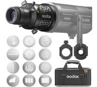 Godox BLP Projector Snoot Photography for Bowens Mount Light (BLP KIT1) | Compatible S30 SL60W SL60IID SL60IIBi CB60 CB100C CB200B 100X 200X 300D LED Continuous Light. Includes Snoot Bowens Mount