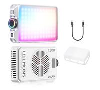 GODOX C30R Mini RGB LED Video Light, Rechargeable LED on Camera Light, Pocket Light with Full RGB,1800K-10000K, Built-in Battery, for Photography and Video Vlogging