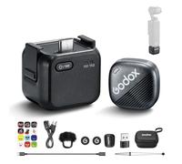GODOX Cube-OP3 DJI Wireless Microphone, DJI OSMO Pocket 3 Mini Mic, 48kHz/24bit Hi-Res Audio, Dual-Mode Noise Reduction, 2.4G Wireless Transmission 200M (1TX+1RX)