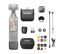 GODOX Cube-OP3 Kit1 Wireless Microphone System 2.4GHz for DJI OSMO Pocket 3 200M Transmission Range ≤24ms low latency Compatible with Smartphones, Laptops PCs