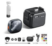GODOX Cube-OP3 Wireless Microphone Kit1 for DJI Pocket 3, Ultra-Lightweight Design, 200m(656ft.) Transmission Range, 48KHz 24Bit, Noise Cancellation, 10H Battery Life for Vlogging, Content Creation