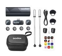 GODOX CUBE-SC 2.4GHz Wireless USB-C Microphone Kit 2-48KHz/24bit, 30H Battery, 300M Range, Vlogging Mic System