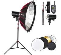 GODOX DP600III Studio Lighting Kit 600Ws Photography Softbox Lighting Kit 600Ws /w 80cm Easy Open Softbox, Air Dampened Stand, 2.4G Remote Trigger & 5-in-1 Reflector + 12 Month Extended Warranty Card