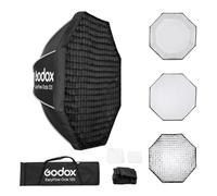 Godox EazyFlow Octa 120 Quick-Release Octagonal Softbox with Bowens Mount | 120cm / 48 Inches Foldable Softbox, Portable Studio Lighting Modifier for Photography, with Grid, Diffusers, Carrying Bag