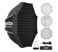 Godox EazyFlow Octa 60cm Softbox - Bowens Mount | Foldable Octabox Diffuser & Honeycomb Grid, Bowens Mount Studio/Streaming/Portrait Photography. 60cm Quick Setup