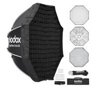 Godox EazyFlow Octa 90cm Quick-Release Softbox Bowens Mount | Foldable Octabox Quick Setup, with Diffusers Honeycomb Grid for Studio Streaming Outdoor Portrait Photography