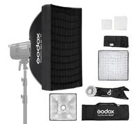 Godox EazyFlow Rect Square Softbox 90x90cm / 35.4x35.4in Carry Bag Quick Release Bowens Mount Portable Photography Softbox for LE200BI LE300BI SK400 MS300 AD600 LED Light