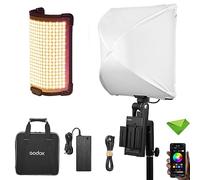Godox FH50Bi Flexible Handheld LED Light w/ML-AK Handeld Kit+FP50 Lantern, Bicolor 2800K~6500K CRI≥97 TLCI≥97, 11 FX Lights Effect, Support 2.4G Wireless/APP Control, LED Light for Youtube etc