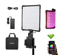 Godox FH50R RGB Flexible Handheld LED Light w/ML-AK Handheld Kit, CCT 2500K~10000K CRI≥96 TLCI≥96, 14 FX Lights Effect, Support 2.4G Wireless/APP Control, LED Light for Youtube, Live Streaming etc
