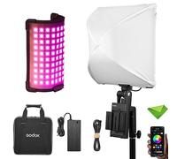 Godox FH50R RGB Flexible Handheld LED Light w/ML-AK Handheld Kit+FP50 Lantern, CCT 2500K~10000K CRI≥96 TLCI≥96, 14 FX Lights Effect, Support 2.4G Wireless/APP Control, LED Light for Youtube, Live etc