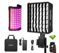 Godox FH50R RGB Flexible Handheld LED Light w/ML-AK Handheld Kit+FS50 Softbox, CCT 2500K~10000K CRI≥96 TLCI≥96, 14 FX Lights Effect, Support 2.4G Wireless/APP Control, LED Light for Youtube, Live etc