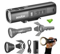Godox FL15Bi Bi-Color LED Video Flash Light, Photography Flashlight, 11 FX effects, IP54 Weather Resistant, 1/4" Threaded, Handheld Fill Light Spotlight for Photo, Video, Content Creation w/Barndoor