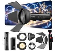 Godox FL15Bi Handheld Bi-Color LED Video Flash Light, 2800K-6500K, 25600 Lux @0.5m, CRI 97 TLCI 98, 4750mAh USB-C Rechargeable, 11 FX Effects, App Control, IP54 for Video Photography Portrait