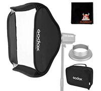 GODOX Foldable Softbox Fit for Studio Flash 60cm x 60cm / 24 x 24inch with Bowens Mount Speed Ring Adapter (60x60cm softbox for studio flash)