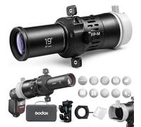 Godox FP-M-19 Projection Attachment for Square Head Flash, 19° Flash Projector for V860III V860II TT685 TT685II TT600 H200 H200II AD200Pro AD200ProII, 360° Rotatable 4-Leaf Shutter
