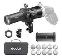 Godox FP-R-19 Flash Projector Snoot with Holder for Photography Equipped with GOBO Mount, GoboSet and Colour Frame; Supports Three Projection Lenses for a Range of Studio Flash Models
