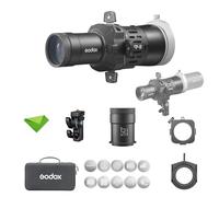 Godox FP-R-50 Flash Projector, Flash Projection Attachment for Round Head Speedlight, EF Mount, 50° Projections Lens, Speedlite Attachment for Godox V100, V1, V1 Pro, AD100 Pro, AD100 Pro II