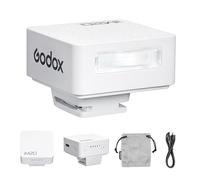 Godox iM20 iFlash Camera Flash 5 Flash Power Levels Mini Speedlite Built-in Rechargable Battery for Fuji,Canon,Nikon,Sony,Olympus,Panasonic Cameras (White)