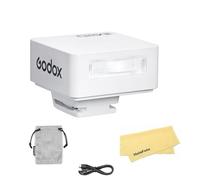 Godox iM20 Mini Camera Flash Ultra-Portable White Camera Flash for Canon Sony Nikon Fuji Panasonic Olympus Pentax, 3s Rapid Recycling, 5-Level Adjustable Output, 470mAh Fast-Charge Battery,White Color