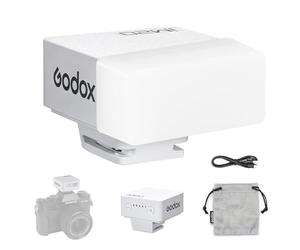 Godox iM20 Mini Camera Flash White 470mAh Type-C Charge 440 Flashes with Full Power 3s Recharge Time 5 Power Levels Manual for Sony Zve10 Zv1 Sony A7III Ricoh Gr3 Fujifilm F1