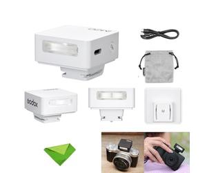 Godox iM20 Mini Flash Speedlight Built-in Lithium Battery for Canon, Sony, Fuji, Nikon, Panasonic Olympus Pentax, 3s Recycle Time, Approx.440 Flash Times, NOT for Sony ZV-1F (White)