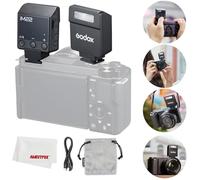 Godox iM22 Camera Flash, Mini Flash Speedlite, GN15 with 7 Levels Flash Power, CCT 6000K±200K with S1/S2 Optical Control Compatible with Fuji/Sony/Nikon/Canon/Olympus Camera