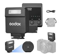 Godox iM22 Camera Flash Mini Flash with 470mAh Battery 440 Full-Power Flash 5 Levels for Sony zve10,zv1 etc, Canon, Nikon,Fuji, Olympus Cameras