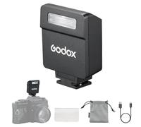 Godox iM22 Mini Camera Flash, Built-in Battery with 5 Levels Flash Power for Canon/Sony/Fuji/Nikon/Panasonic/Olympus, for Cameras with Single-Contact Hotshoe