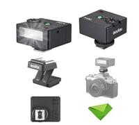 Godox iM30 Mini Flash+Hot Shoe Riser, Recycle Time≈3.6s, GN≈15, for Canon, Fuji, Sony, Nikon, Panasonic, Olympus, Pentax and Other SLR Cameras with Single Contact Hot Shoe (Without Battery)