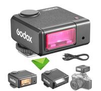 Godox iM30 Pro Mini Camera Flash, with MAO1 Magnetic Attachment, Recycle Time 0.1-1.5s, 550 Flash Times, Built-in Lithium Battery, GN15 for Canon, Fuji, Sony, Nikon, Panasonic, Olympus, Pentax Cameras