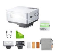 Godox iT20 C IT20C TTL Auto Mini Flash for Canon R50/ 3000D/ 200DII/ 1500D EOS-TTL II Manual Modes with USB-C Rechargeable 300mAh Battery,1.5s Recycle,Hot Shoe Triggering for Canon M50 R10 R8 (Silver)