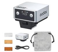 GODOX iT20 C/N/S/F/O iFlash TTL Camera Flash Light, 700+ Flashes & 1.5 s Recycling, 6 Stops (1/32 to 1/1 Power), Built in Battery with Magnetic Diffuser & Filter (Sliver, for Sony)