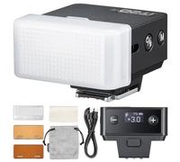 Godox iT20-F Mini TTL Camera Flash with Diffuser for Fujifilm, On-camera Flash with Intuitive Screen, 1.5s Recycle, 700 Full Power Flashes, USB-C Charge Built-in Battery Portable Pocket Flash (Black)