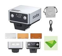 Godox iT20 N Mini Flash for Nikon, TTL Auto Lighting, 1.5s Quick Recycle, 700 Shots Capacity, with Magnetic Color Filters, Compatible with Z5 II, Z8, Z6 III, Z50 II, D850, D7500, D780, D750(Silver)