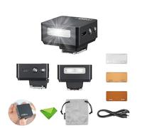 Godox iT20 O iT20-O TTL Flash for Olympus Panasonic Cameras, 700 Full Power Flash, 1.5s Recycling Time, Built-in Lithium Battery, Mini Flash Speedlight with Color Filters (Black)