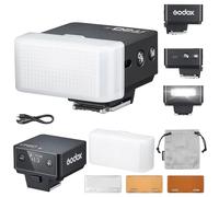 Godox iT20-R iT20 R Camera Flash with Diffuser White Speedlite 6 Power Levels 700 Flashes Full Power TTL Camera Flash with Magnetic Colour Chip for Ricoh GRIII (Black)