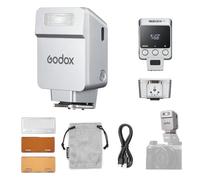 Godox iT22 F Mini Camera Flash for Fuji, Ultra-Compact Design, One-Touch M/TTL, Magnetic Diffuser & Color Filter, 700+ Flashes, 1.5s Recycling & Precise Power Control(Silver)