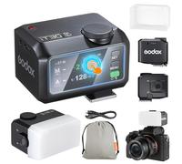 Godox iT30Pro-L iT30Pro L Mini Flash for Camera with White Diffuser Compatible with Speedlite560 Master Mode and Wireless TTL Receiver 2.4 GHz and Touch Screen for Leica DSLR Cameras (Black)