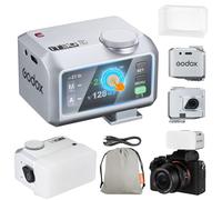 Godox iT30Pro-L iT30Pro L Mini Flash for Camera with White Diffuser Compatible with Speedlite560 Master Mode and Wireless TTL Receiver 2.4 GHz and Touch Screen for Leica DSLR Cameras (Silver)
