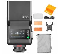 GODOX IT32 Camera Flash with X5C Flash Trigger for Canon Cameras,Modular Lighting System,Magnetic Hotshoe & Trigger in One,2.4GHz TTL and HSS 1/8000s,Colorful Touchscreen,LED Modeling Light