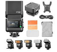Godox iT32 Camera Flash + X5-F Magnetic Base Compatible with Fuji Cameras,TTL HSS +LED Lamp,X5 Serves Hotshoe + Trigger in One Base,Wireless Control Other Godox X System Flashes