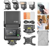 Godox iT32 Camera Flash + X5-N Magnetic Base for Nikon Cameras | TTL HSS + LED Lamp, X5-N Magnetic Base for Nikon, Hotshoe + Trigger in One, Wireless Control Other Godox X System Flashes