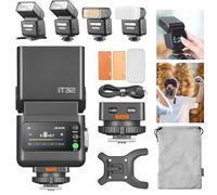 Godox iT32 Camera Flash + X5-S Magnetic Base for Sony Cameras | Godox iT32 Flash + X5-S Magnetic Base. TTL HSS, LED Lamp. Hotshoe Trigger, Wireless Control X System Flashes. Sony Cameras