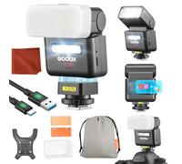Godox IT32 for Nikon Camera Flash IT32 TTL Mini Flash with X5N Trigger Flash Diffuser HSS 2.4GHz System X Flash Camera Touch Screen Reflector Built-in Light Magnetic Filter