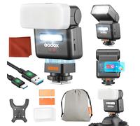 Godox IT32 for Sony Camera Flash Units IT32 TTL Mini Flash with X5S Flash Trigger Diffuser HSS 2.4GHz X-System GN18 Camera Flash Touchscreen Integrated Reflector LED Light Magnetic Colour Filter