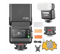 Godox iT32 TTL Camera Flash with X5 C Wireless Flash Trigger 2.4GHz HSS 1/8000s GN18 with Magnetic Diffuser for Canon Cameras