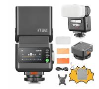 Godox iT32 TTL Camera Flash with X5 S Wireless Flash Trigger 2.4GHz HSS 1/8000s GN18 with Magnetic Diffuser for Sony Cameras