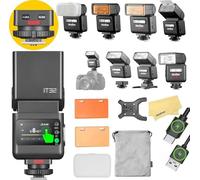 GODOX iT32 TTL Camera Flash with X5L Flash Trigger for Leica Camera,Magnetic Hotshoe & Trigger 2-in-1,Touch Color Screen,Rotatable Flash Head,LED Modeling Lamp,1.5s Recycle Time,510 Full Power Flashes